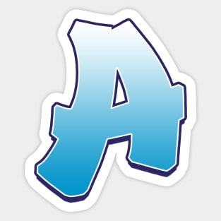 A - Blue Sticker